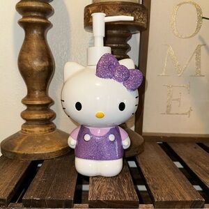 Hello Kitty Purple Glitter Sparkle Soap Dispenser
